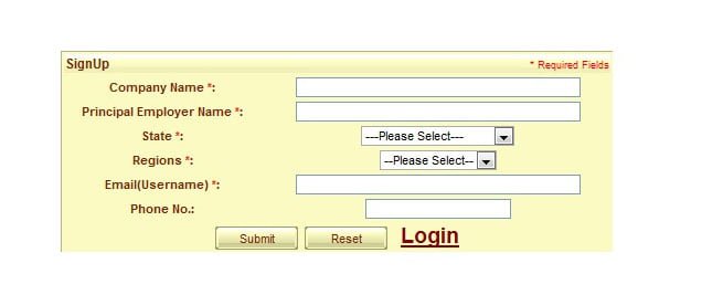 ESIC-online-registration-form