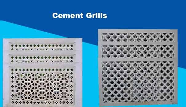 Cement grill or fence